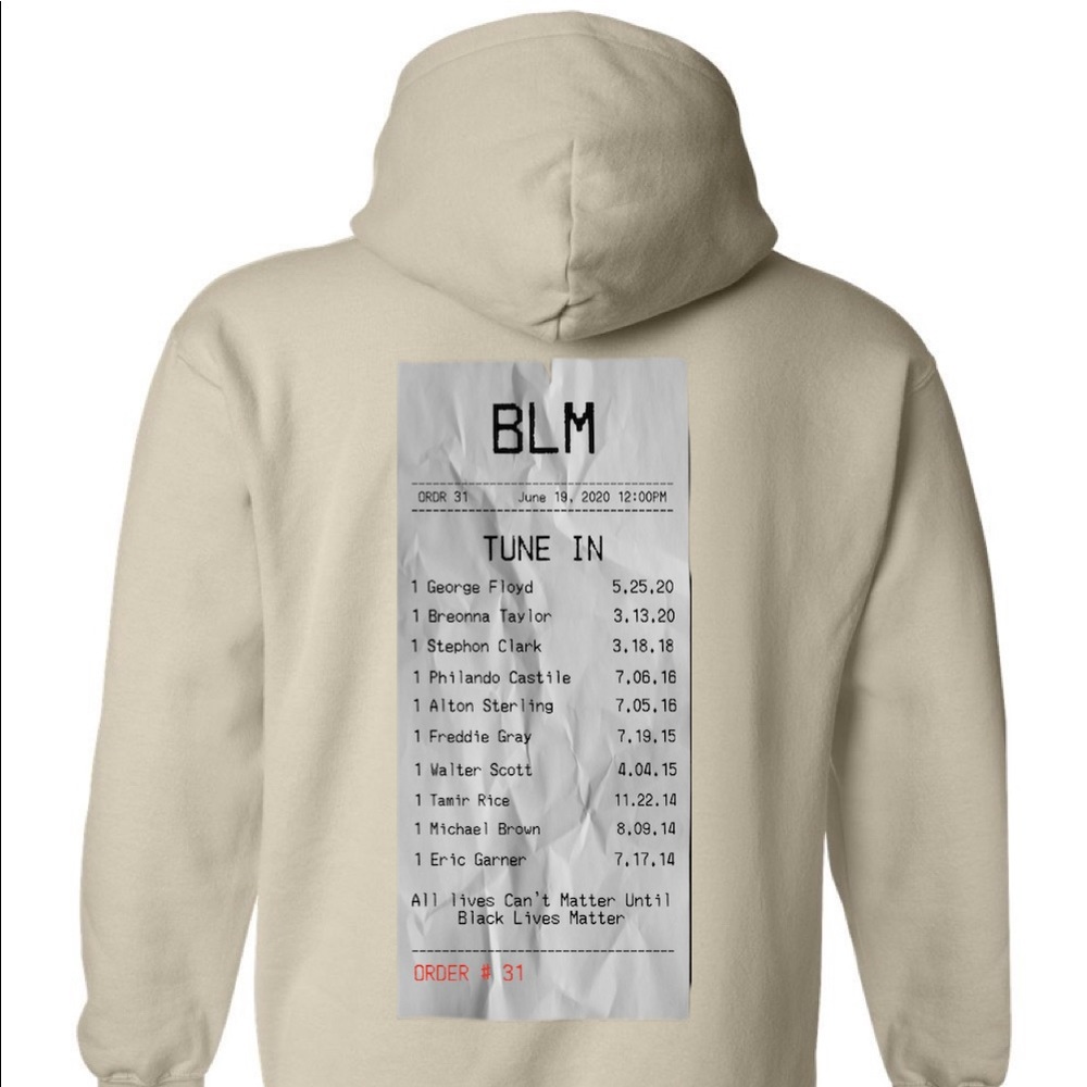 BLM Receipt Hoodie